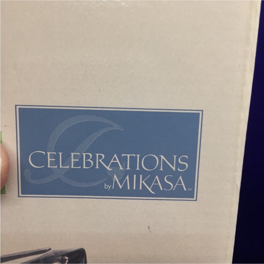 MIKASA CRYSTAL VASE "PEACOCK" 9.75" Celebrations - Picture 8 of 9